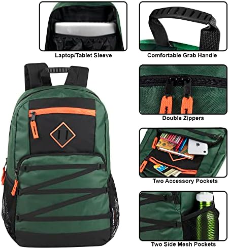 Trail maker Toplu Renk Bloğu Dizüstü Sırt Çantaları 24 Paket Toptan Sırt Çantaları Çocuklar için Toplu Kar Amacı Gütmeyen