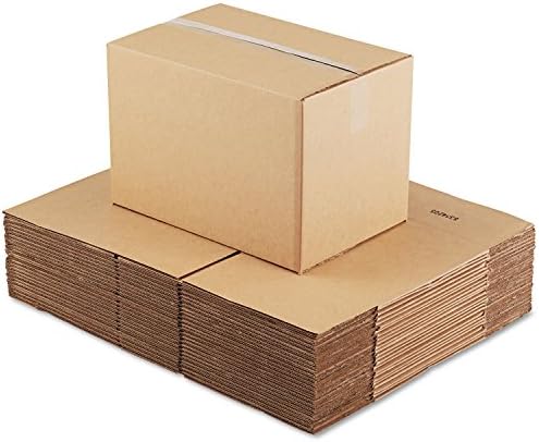 Genel Tedarik 181212 Kahverengi Oluklu-Sabit Derinlikli Nakliye Kutuları, 18l x 12w x 12h, 25 / Paket