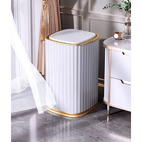 N / A Kargo Akıllı Sensör çöp tenekesi Mutfak Banyo Tuvalet çöp tenekesi En İyi Otomatik İndüksiyon Su Geçirmez Kutusu kapaklı