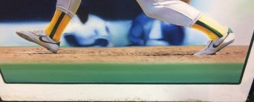 Terrence Fogarty İmzalı Mark McGwire Tuval Orijinal resim çerçeveli COA 1/1-İmzalı MLB Sanat