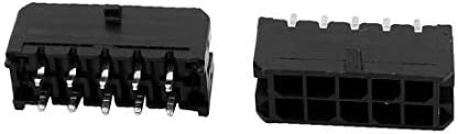 Yeni Lon0167 100 adet Çift Sıra 10 P 3.0 mm Pitch Düz Pin Header soketli konnektör için PCB kartı(100 adet 10 P 3,0 mm Pitch