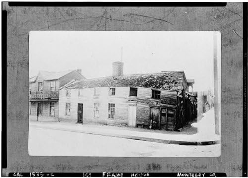 Tarihselfindings Fotoğraf: Kaptan William Bushton Evi, Munras ve Webster Sokakları, Monterey, Kaliforniya, CA