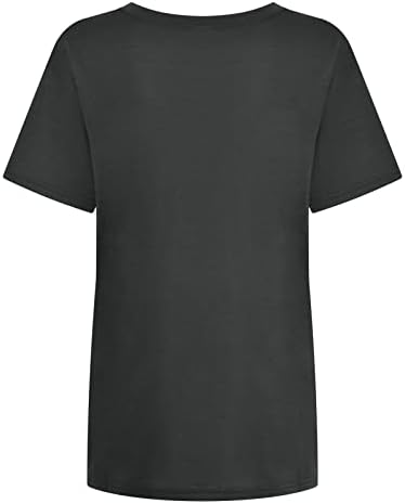 Camisas de Gran tamaño con Estampado para Mujer, Blusas de Manga Corta de Verano 2023, Camiseta con Cuello Redondo
