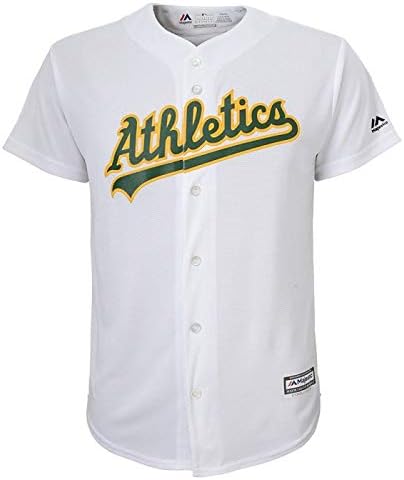 Majestic Atletik Oakland Atletizm Serin Taban MLB Çoğaltma Forması Yeşil Beyzbol Triko Tee T-Shirt