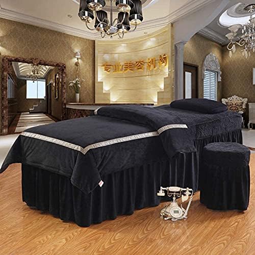 XJZHANG Masaj masa örtüsü Setleri Spa güzellik yatağı Örtüsü, Güzellik Yatak Örtüleri Avrupa Düz Renk Salon Spa masaj yatağı