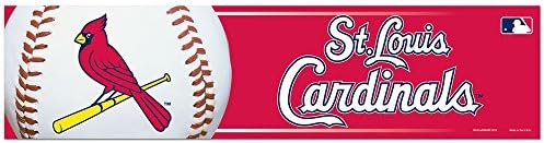 WinCraft MLB St. Louis Cardinals WCR13296913 Tampon Şeridi, 3 x 12