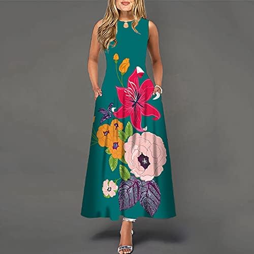 FQZWONG Yaz Elbiseler Kadınlar için 2023 Zarif Moda Parti Kulübü Uzun Güneş Elbiseler Maxi Seksi Tatil Plaj Tatil Beldesi