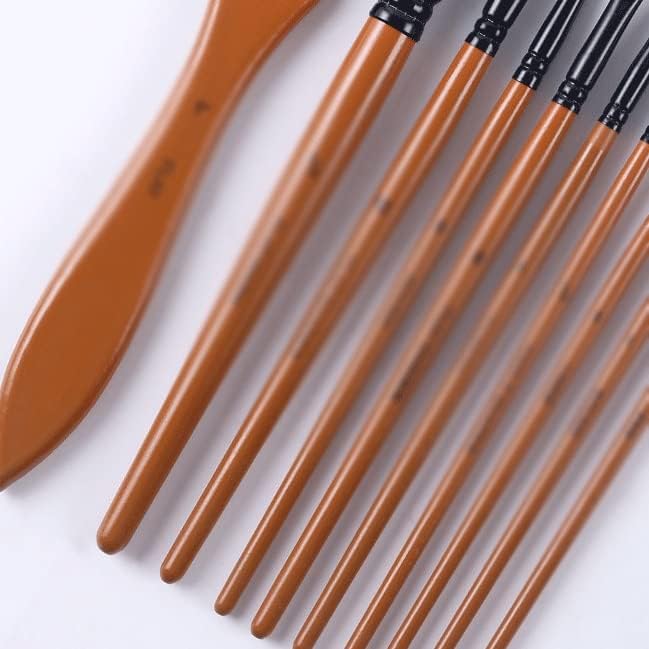 CLGZS Boya Fırçası 10 Parçalı Set Suluboya Kalem Sanat Özel Naylon Fırça Fırça Seti Fırça Fırça