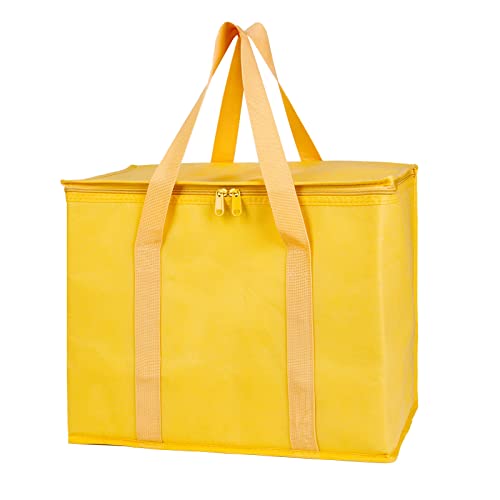 2 Paket XL-Large Yalıtımlı Bakkal Alışveriş Çantaları, Yeşil, Yeniden Kullanılabilir Çanta, Termal Fermuar, Katlanabilir,