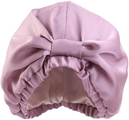 SAWQF Ipek Saten Uyku Kap Kadın Türban Elastik Gece Şapka Uyku Duş Bonnet Bere Şapkalar (Renk: E, Boyutu: 1)