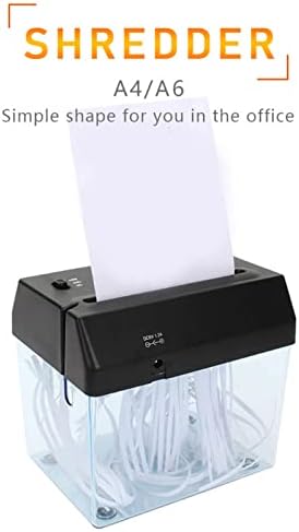 USB Kağıt Öğütücüler, Evrensel Kağıt Kesme Makinesi, Notlar Kağıtları Faturaları ve Portreler için Çöp Sepetli Taşınabilir