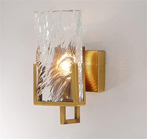 JHWSX altın kristal duvar lambası led ışık oturma odası arka plan için banyo kapalı aydınlatma armatürleri ev (Renk: şeffaf,