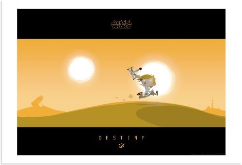 KÜÇÜK LUKE'UN KADERİ Yıldız Savaşları Luke Skywalker Sınırlı Sayıda Güzel Sanatlar Giclée Kağıda Yazdır Nick Scurfield tarafından