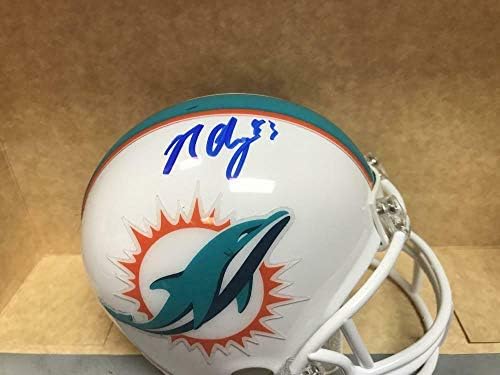 Nick O'leary Miami Dolphins İmzalı NFL Mini Kaskları ile İmzalı Mini Kask İmzaladı