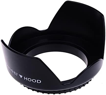 LUOKANG Kamera Aksesuarları 67mm Lens Hood Kameralar için (vidalı bağlantı) (Siyah)