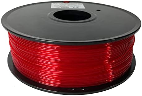 SUPPLY3D 3D Premium PLA Plus (PLA+) Kırmızı Filament 1.75 mm, PLA Pro 3D Baskı Filament 1kg Makara, boyutsal Doğruluk + /
