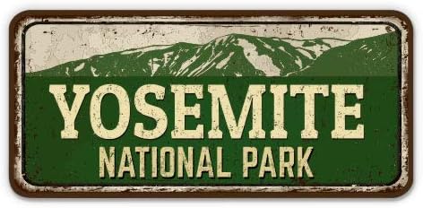 Yosemite Milli Parkı Paslı İşareti Tasarım-3 vinil yapışkan-Araba Laptop için Su Şişesi Telefon Su Geçirmez Çıkartma