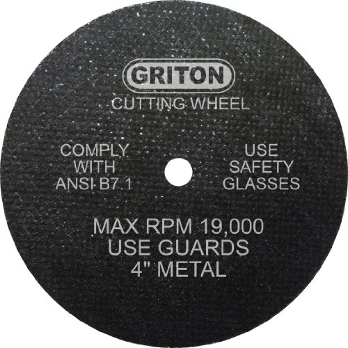 Griton CA4045 Çardak Endüstriyel kesme çarkı Metal, 5/8 Delik Çapı, 4 Çap, 0.040 Genişlik (50'li paket)