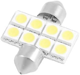 Qtqgoıtem Beyaz 8 5050 SMD 31mm Festoon LED ışık Dome Harita Gövde lambası (Model: d71 48a 31f 9b6 093)