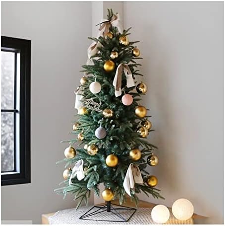 INDYAH Önceden Aydınlatılmış Noel Ağacı, Üst Düzey Yapay Noel Ağacı, Metal Standlar ve Menteşeli Dallar, Ev Ofisi için Tatil