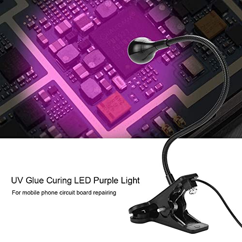 UV Tutkal Kür Lambası Ultraviyole 3 W USB LED mor ışık LED lamba boncuk Dalga Boyu: 395-USB Powered, Destek Tak ve Çalıştır