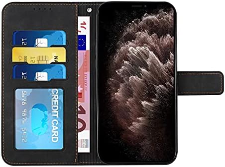 MEİKONST Kılıf için Galaxy A6 2018, Premium pu deri cüzdan Kılıf Kapak Folio Kılıf Dahili Kickstand kart tutucu Manyetik