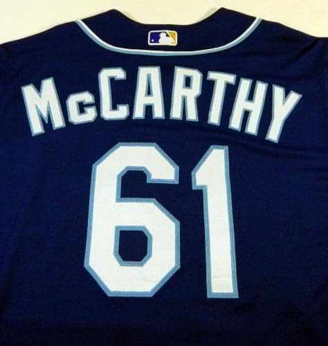 2020 Kansas City Royals Kevin McCarthy 61 Oyun Verilen Mavi Jersey DG Yama 16-Oyun Kullanılan MLB Formaları