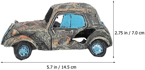 Minyatür Arabalar Batık Araba balık tankı Dekor: Reçine Akvaryum Dekorasyon Otomobil Akvaryum Süs Balık Tankı Mercan Süs
