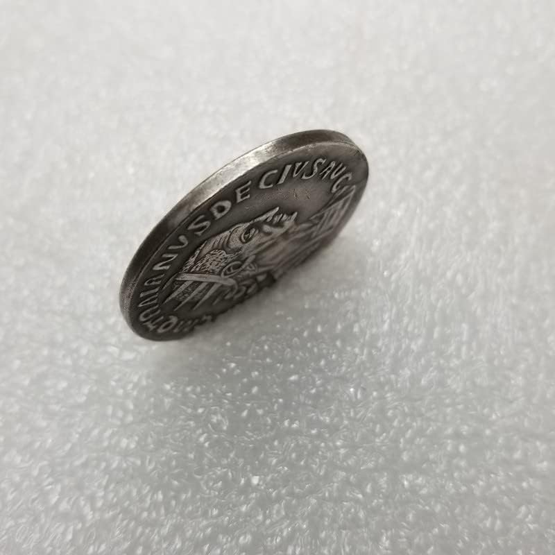 Antika El Sanatları Roma Paraları Bakır Gümüş Kaplama Eski Gümüş Dolar Gümüş Yuvarlak Yabancı Gümüş Dolar Antika Koleksiyonu