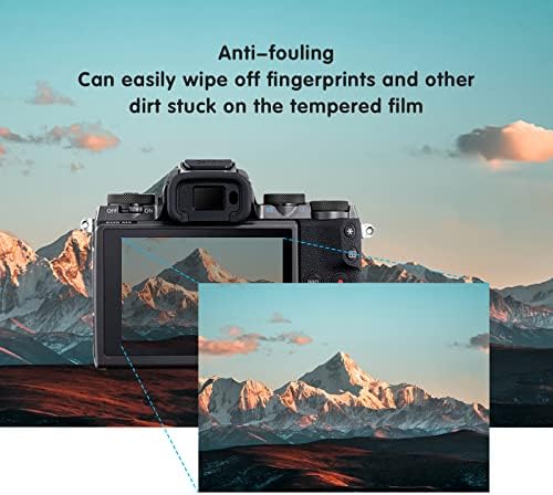 kinokoo Temperli Cam Filmi SONY A7M4 Kristal Berraklığında Film Sony A7M4 Ekran Koruyucu Kabarcıksız / çizilmez (2 paket)