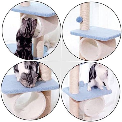 Ipetboom Küçük Kedi Oyuncaklar 1 adet Taşlama Atlama Aksesuar Pençe Yaratıcı Peluş Ev Çerçeve Kompakt Scratch Kaynağı Yavru