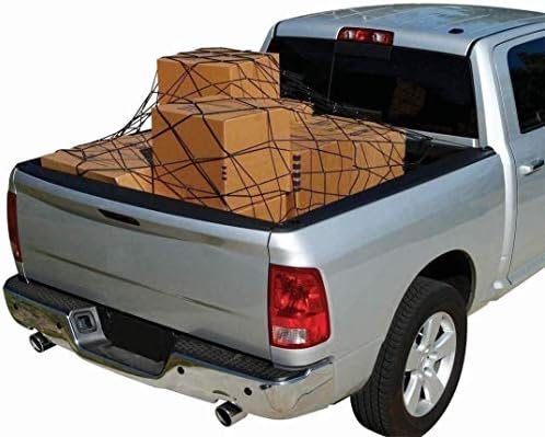 EACCESSORİES Dodge Dakota için EA kargo ağı Orta Boy Uzun Yatak 60 x 98 – - Premium Örgü Araba Bagajı Organizatörü-Kamyon,