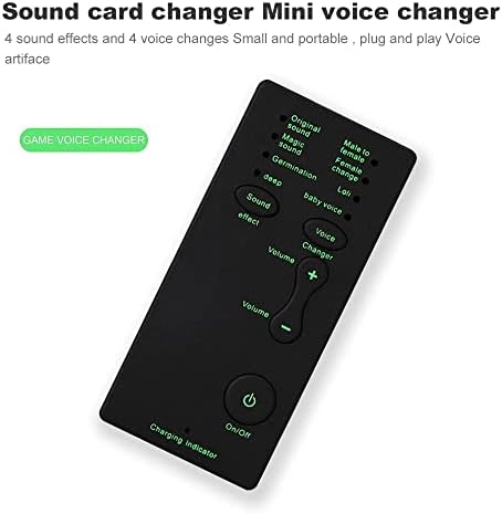 YTYZC Mini Ses Kartı Taşınabilir Ses Efektleri Makinesi Ses Değiştirici Cihazı Ses Kartı Canlı Akış Çevrimiçi Sohbet Şarkı