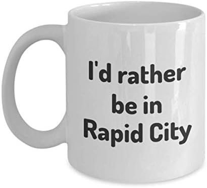 Rapid City'de Olmayı Tercih Ederim çay bardağı Gezgin İş Arkadaşı Arkadaş Hediye Güney Dakota Seyahat Kupa Mevcut