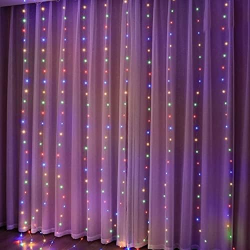 USB Festoon dize ışık peri Garland perde ışık noel ışık yılbaşı dekoru ev ramazan dekoratif yeni yıl lamba rengi 1M X 3M