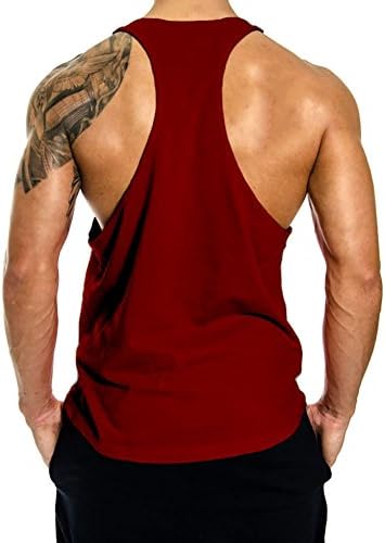GymLeader erkek spor kolsuz tişört Tops Y-Geri Egzersiz Kas Tee Kolsuz Spor Vücut Geliştirme Tankı