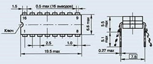 S. U. R. & R Araçları KM555IV1 analog SN74LS148 IC / Mikroçip SSCB 20 adet
