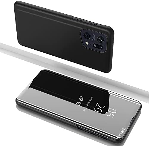 Ysnzaq Görünüm Akıllı Pencere telefon kılıfı ıçin Oppo Bulmak X5 6.55, ış Ayna Tasarım Tam Koruyucu Kickstand ıle Flip Telefon