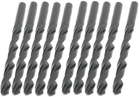 Aexit 10 Adet Takım Tutucu Siyah HSS 7.5 mm Çap Düz Matkap Delik Büküm Matkap Uçları Model: 86as151qo566