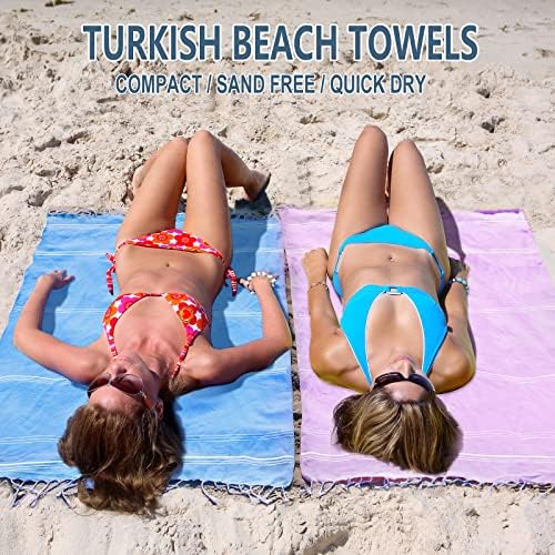SundayPro Türk Plaj Havlusu 38x71 %100 % Pamuk Büyük Yumuşak Hafif Türk Havlu Hızlı Kuru Kum Ücretsiz Büyük Boy Çok Renkli