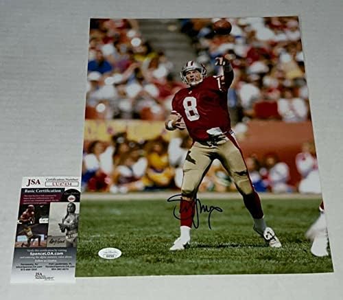 Steve Young imzalı San Francisco 49ers 11x14 fotoğraf imzalı 2 JSA İmzalı NFL Fotoğrafı