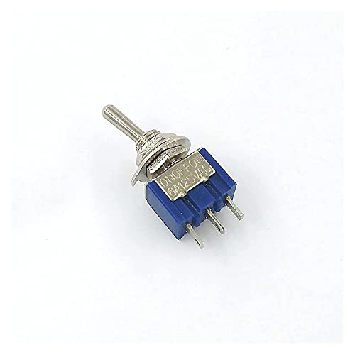 FEHAUK 10 Adet Geçiş Anahtarı ON-Off-ON 3 Pin 3 Pozisyon Mini Mandallama MTS-103 AC 125 V / 6A 250 V / 3A güç düğmesi anahtarı