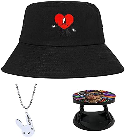 Tavşan Şapka Pamuk Rapçi Kovboy beyzbol şapkası Reggaeton İşlemeli Ayarlanabilir Unisex Hip Hop Siyah şapka Kolye telefon