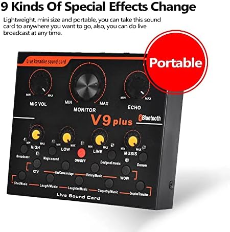 XXXDXDP Profesyonel ses mikseri Ses USB Harici Ses Kartı Kulaklık Mikrofon Web Yayını Eğlence Flama Canlı Ses Kartı