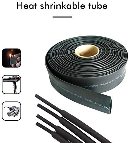 5 M / 100 M siyah ısı Shrink hortum kablo kablo kılıfı çeşitli ısı Shrink boru yalıtımlı Sleeving tel bağlayıcı koruyucu