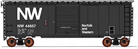 Intermountain HO Ölçeği 40ft PS - 1 Kutu Araba Norfolk Batı / KB (Siyah Yeniden Boya)