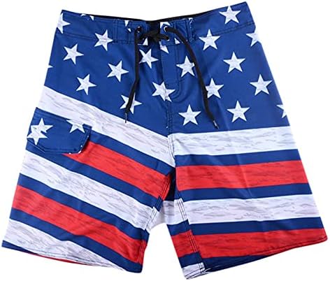 Erkekler için kısa pantolon, Yaz erkek Bağımsızlık Günü Pantolon Dantel Kemer Kemer Sweatpants Gevşek Rahat Kısa