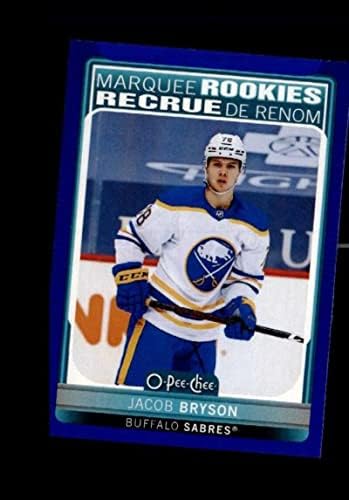 2021-22 O-Pee-Chee Mavi Sınır 509 Jacob Bryson RC Çaylak Buffalo Sabres NHL Hokey Ticaret Kartı
