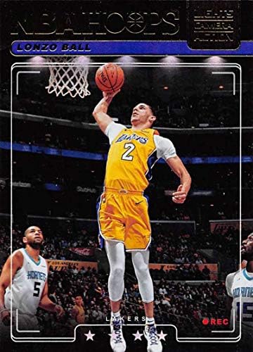 2018-19 NBA çemberler ışıkları kamera eylem Holo 11 Lonzo Topu Los Angeles Lakers resmi Panini basketbol kartı