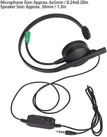 Kablolu Kulaklık, 3.5 mm Tek Kulak Kulaklık oyun kulaklığı Gürültü Önleyici Mikrofon ile pc bilgisayar Dizüstü Oyun, Tak
